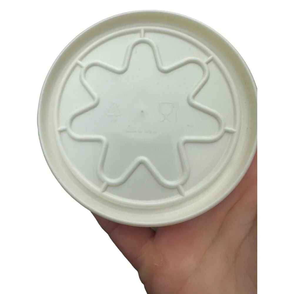 Limited Edition Tupperware 50th 1946-1996 Mug Cup White/Gold, Lid 3104A6 3103A1